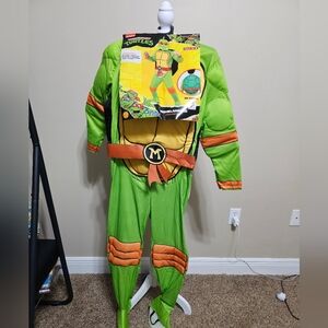 TMNT Michaelangelo Ninja Turtle Halloween Costume Child Large  10-12